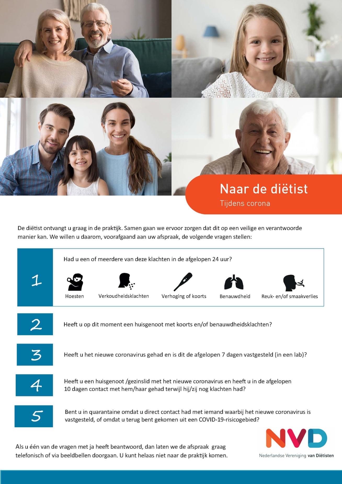 Veilig naar de diëtist. Zo doen wij dat.