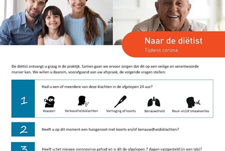 Veilig naar de diëtist. Zo doen wij dat.