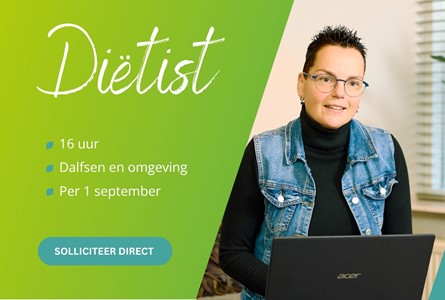 Vacature diëtist 16 uur Dalfsen